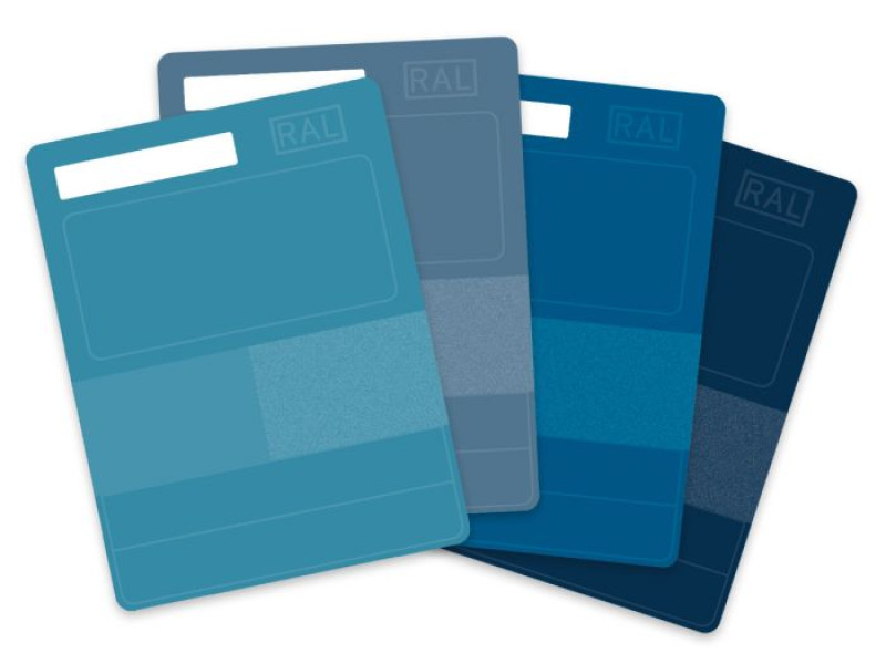 RAL P1 PLASTIC COLOUR SAMPLE COLOUR SERIES 5000