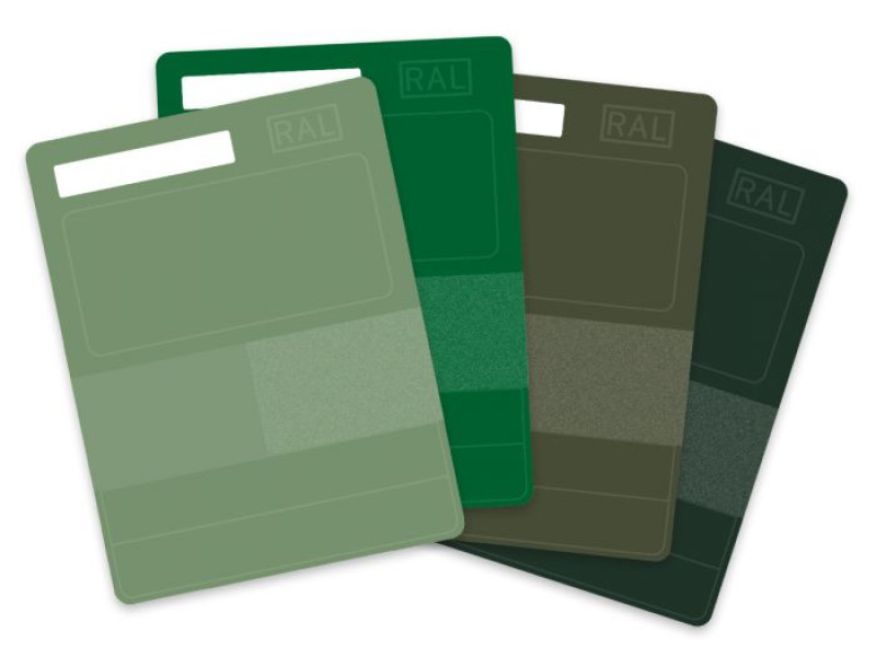 RAL P1 PLASTIC COLOUR SAMPLE COLOUR SERIES 6000