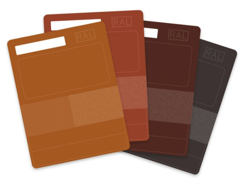 RAL P1 PLASTIC COLOUR SAMPLE COLOUR SERIES 8000